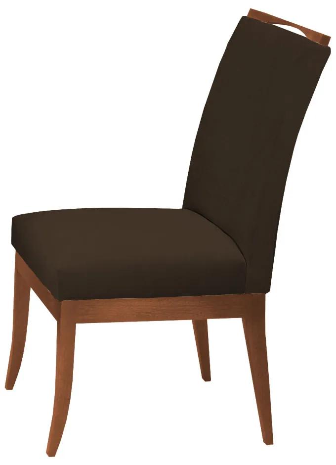 Cadeira Sala de Jantar Lana Veludo marrom - Rimac