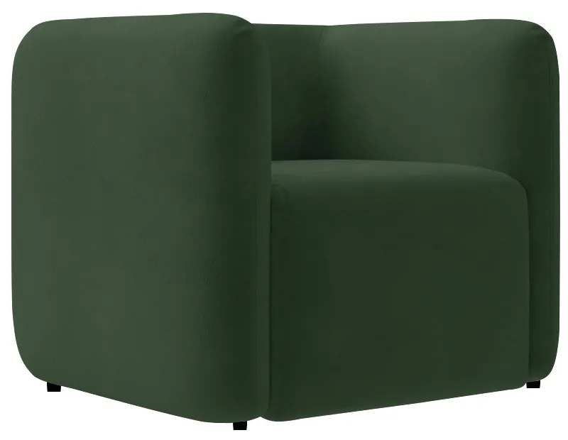 Poltrona Sala de Estar Decorativa Laguna Veludo K01 - D'Rossi - Verde