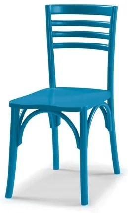 Cadeira Samara em Madeira Maciça - Laca Azul