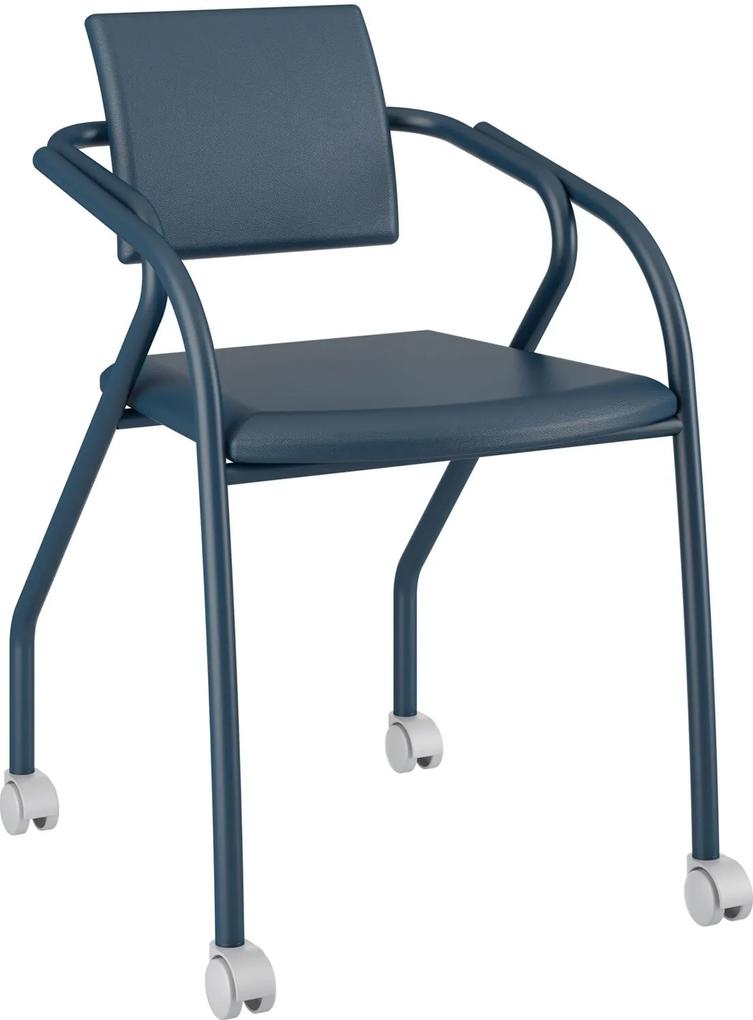 Cadeira 1713 Caixa Com 1 Napa Móveis Carraro Azul