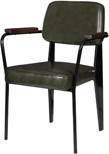 Cadeira Jean Provve Estofada c/ Braco Verde 81 cm (ALT) - 47260 Sun House