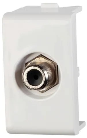 Tomada Para Cabo Coaxial Antena Tv Branco Decor