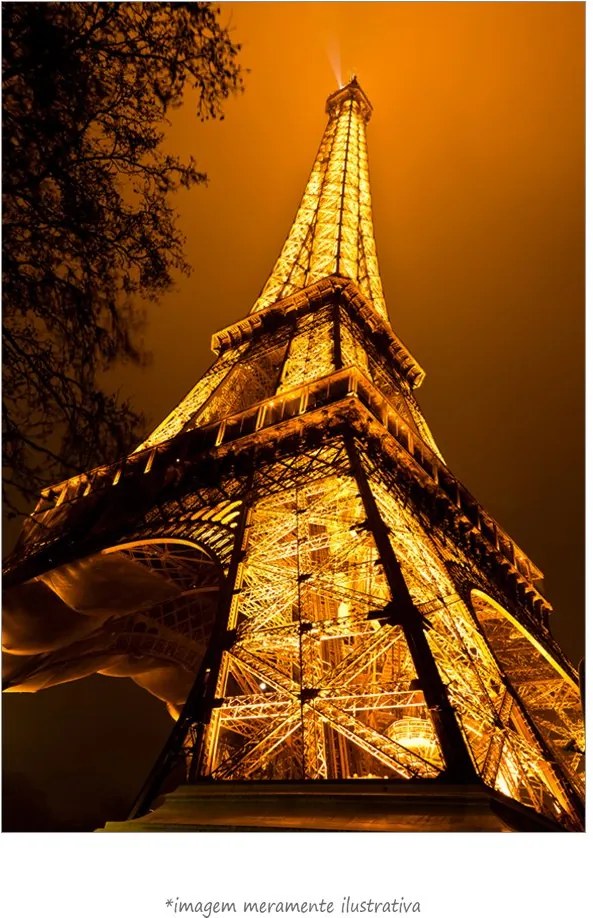 Poster Torre Eiffel - Noite (20x30cm, Apenas Impressão)
