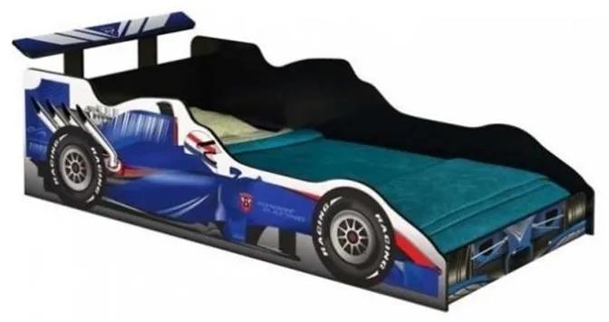 Cama Carro Fórmula 1 Azul Solteiro - J&amp;A Móveis