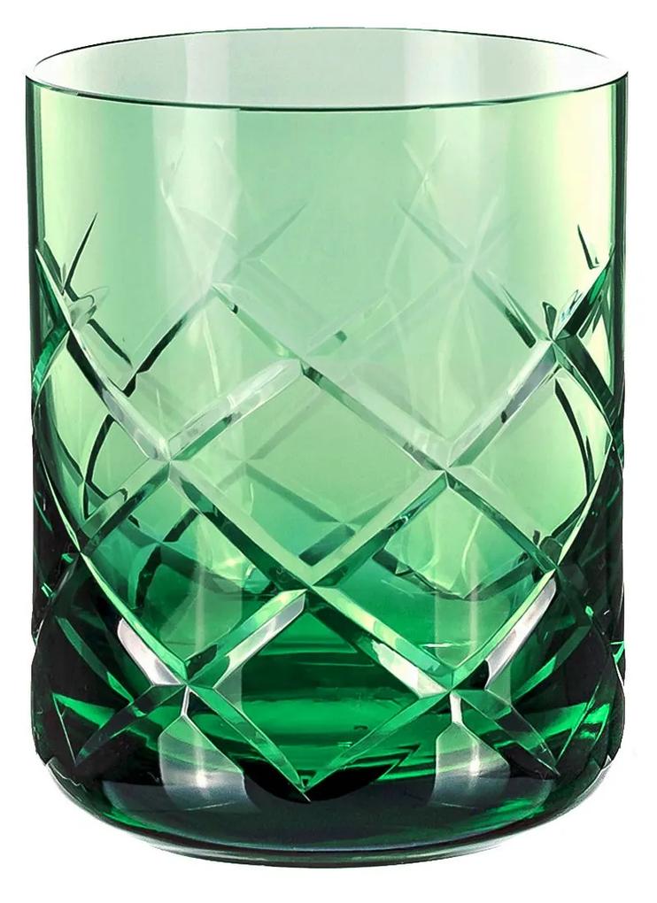 Copo de Whisky em Cristal Lapidado - Verde Claro - 65  Verde - 33