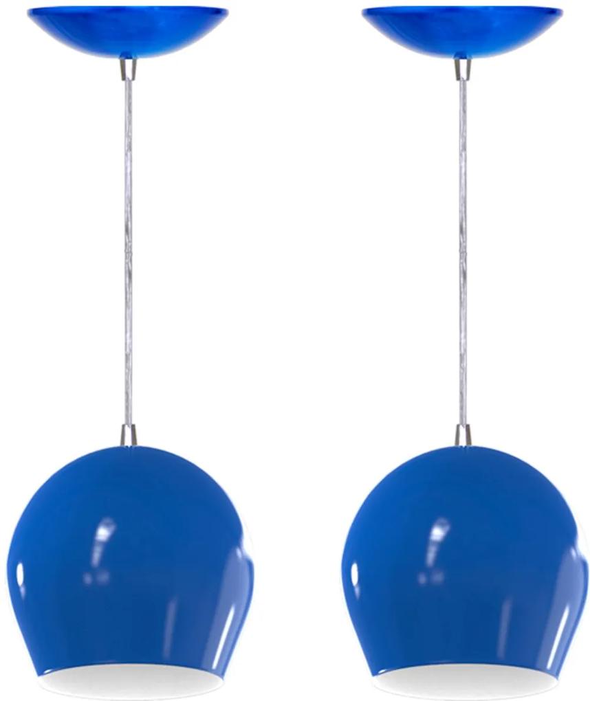 Kit 2 Pendentes Bola (azul / Branco)