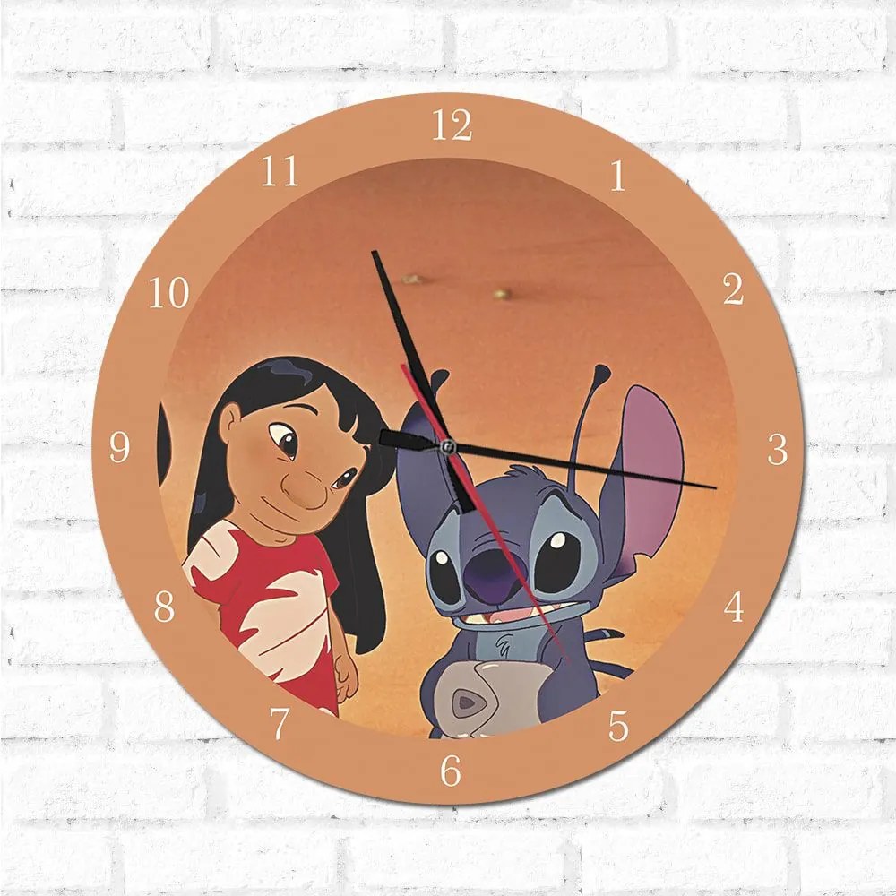 Relógio Decorativo Lilo e Stitch 1