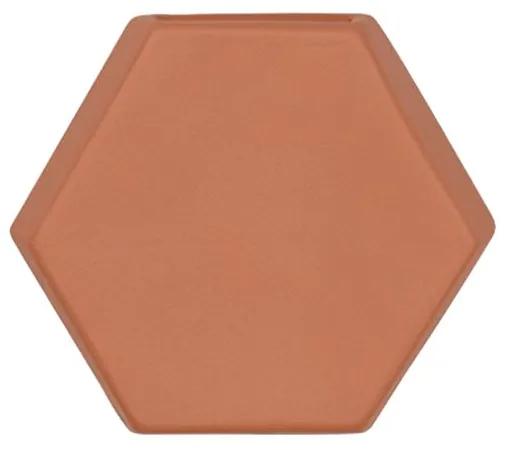 Vaso de Parede Hexagonal Terra - NT 44952