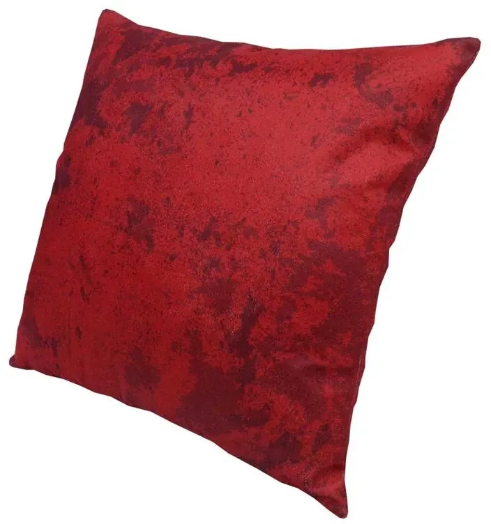 Capa de Almofada Natalina de Suede em Tons Vermelho 45x45cm - ANT-0109 - Somente Capa