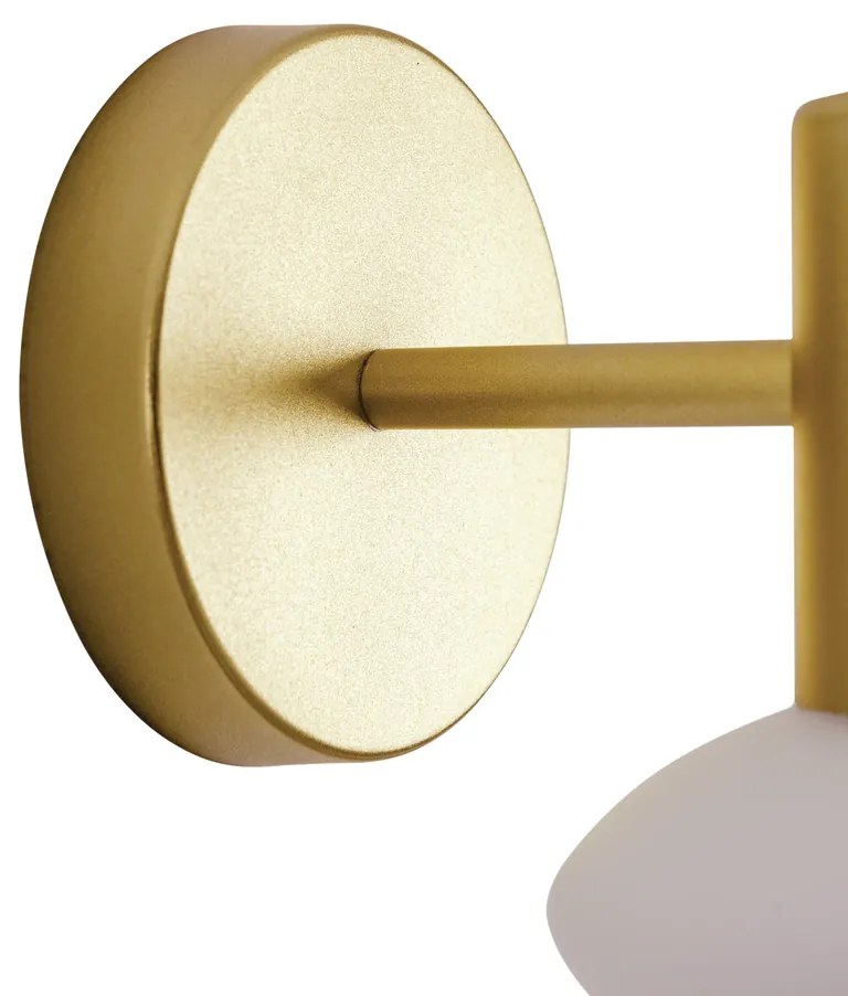 Arandela Sakai Ø12X18X15,5Cm 1Xg9 Vidro Disco Asteroide / Haste Fixa |... (ESC-V - Escovado, FOSCO)