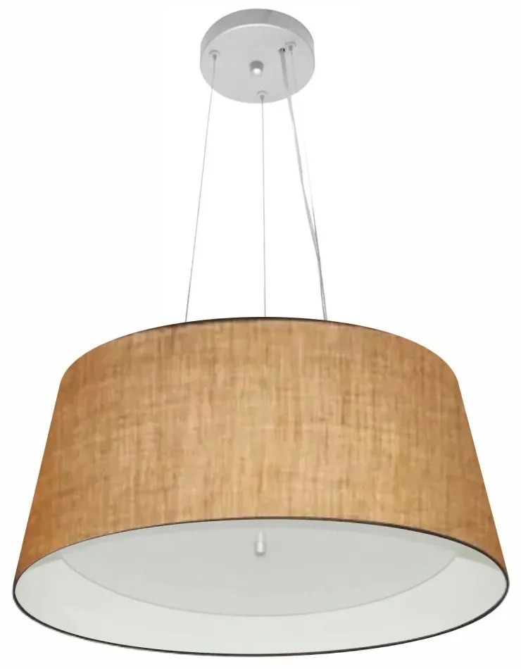 Lustre Pendente Cone Vivare Md-4144 Cúpula em Tecido 25x50x40cm - Bivolt