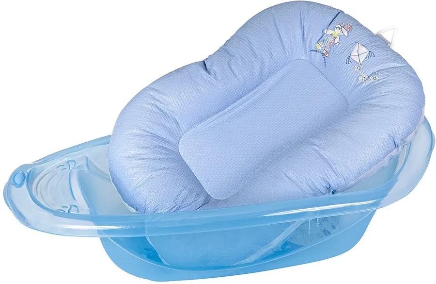 Almofada para Banho de Bebê Azul