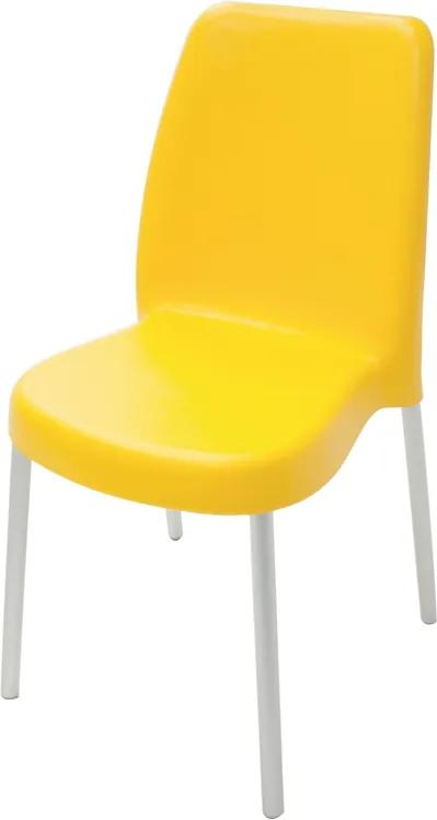 Cadeira Vanda Pernas Anodizadas Amarelo Summa - Tramontina