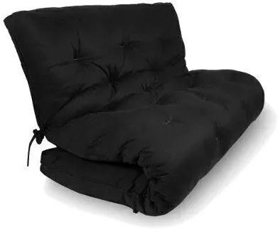 Colchonete Futon Dobravel Enrolavel Casal 1,28 Orthovida + Brinde Jogo... (Palha)