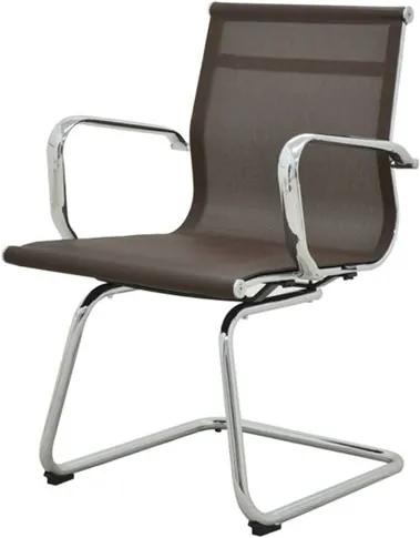 Cadeira Sevilha Eames Fixa Cromada Tela Cafe - 38071 - Sun House