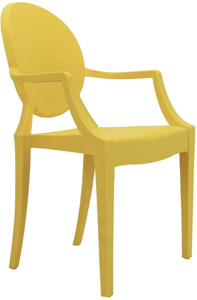 Cadeira Sofia Infantil Pp Amarelo Rivatti