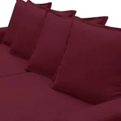 Sofá Retrátil Reclinável 3 Lugares 195cm Roma F05 Veludo Bordô - Mpoze
