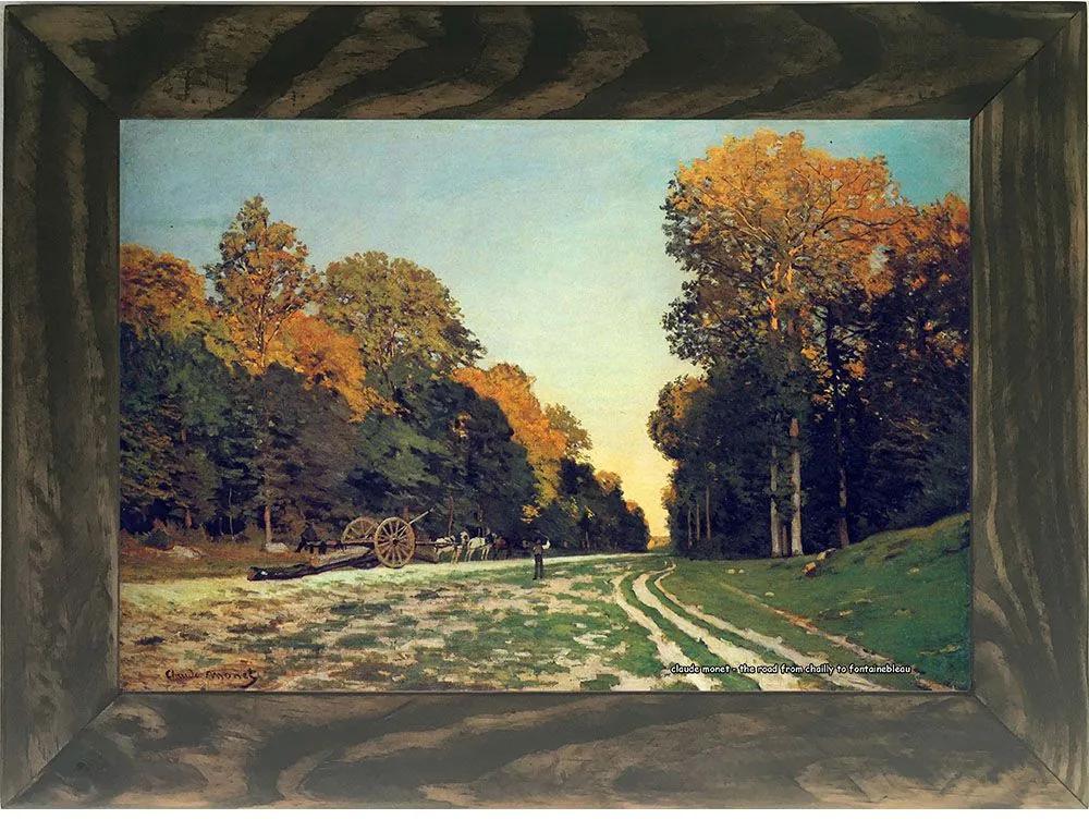 Quadro Decorativo A4 The Road From Chailly to Fontainebleau - Claude Monet Cosi Dimora