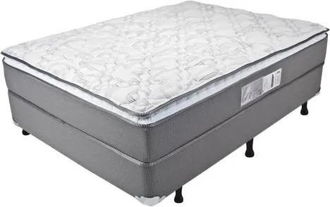 Cama Box Casal Trade Bonnel Pillow Top One Side - 138x188x54cm