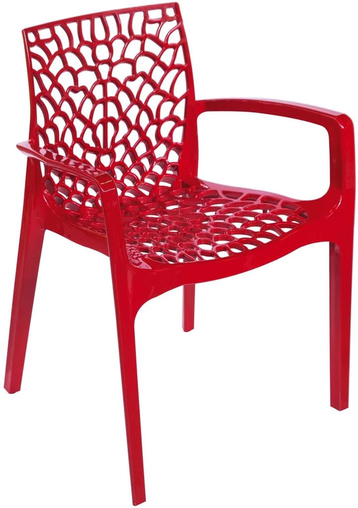 Cadeira Oia Decor Polipropileno Vermelho