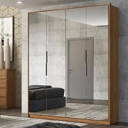 Guarda Roupa Casal 4 Portas 4 Com Espelhos Attore D02 Amendola Touch -