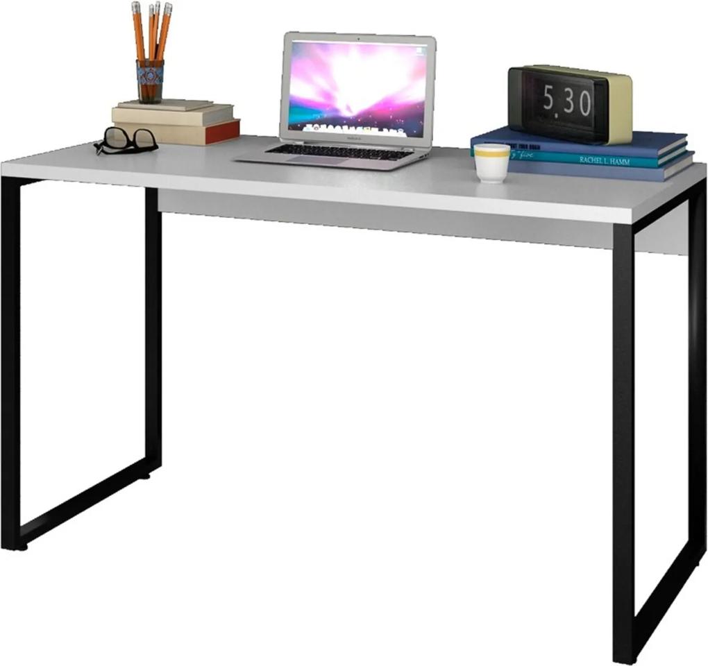 Escrivaninha Mesa de Escritório Studio Industrial 120 M18 Branco – Mpozenato