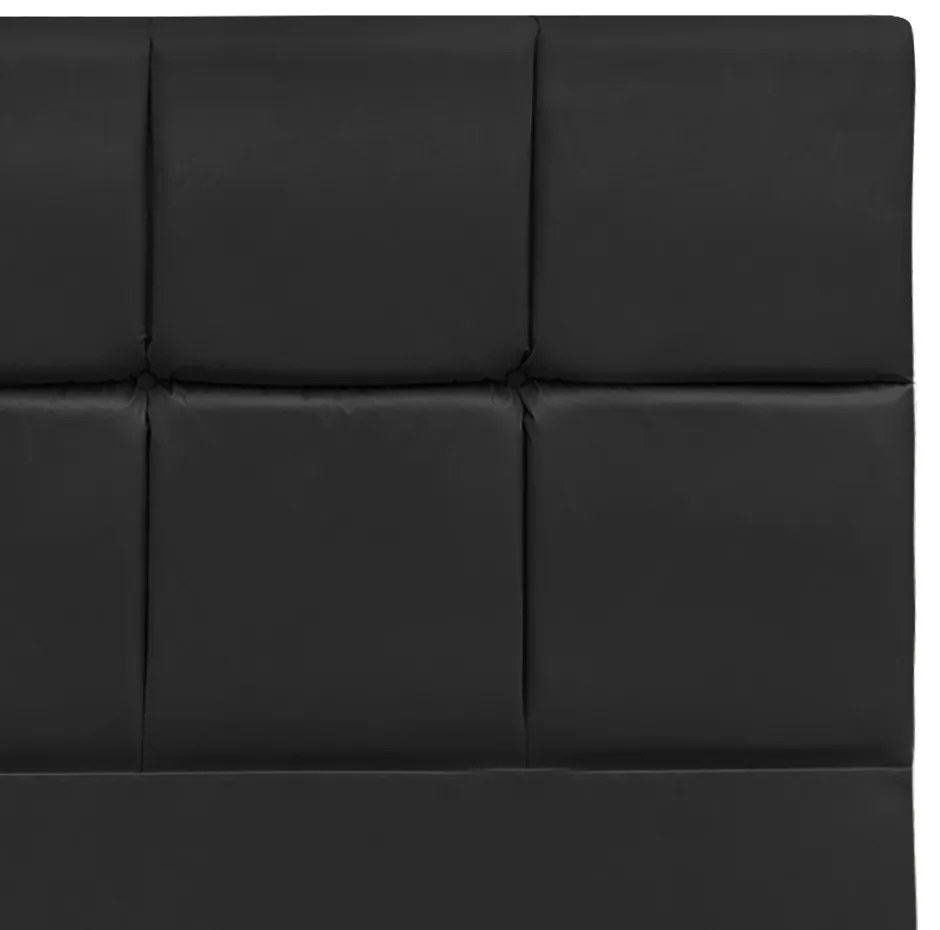 Cabeceira Roma para Cama Box Solteiro 90 cm Corino - D'Rossi - Preto