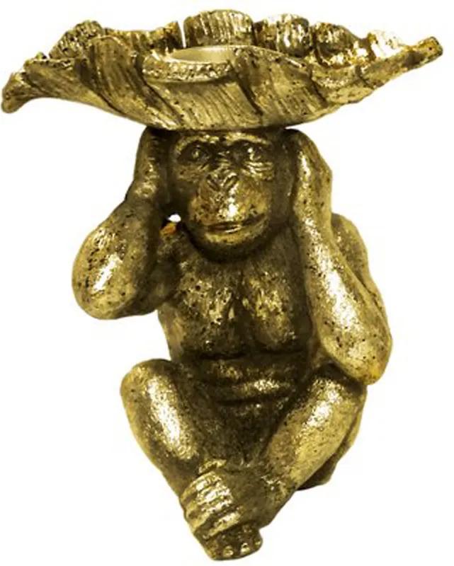 Castiçal Macaco Dourado