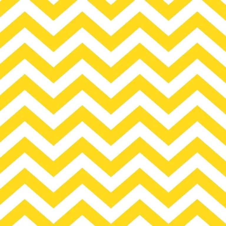 Papel de parede adesivo Chevron amarelo e branco