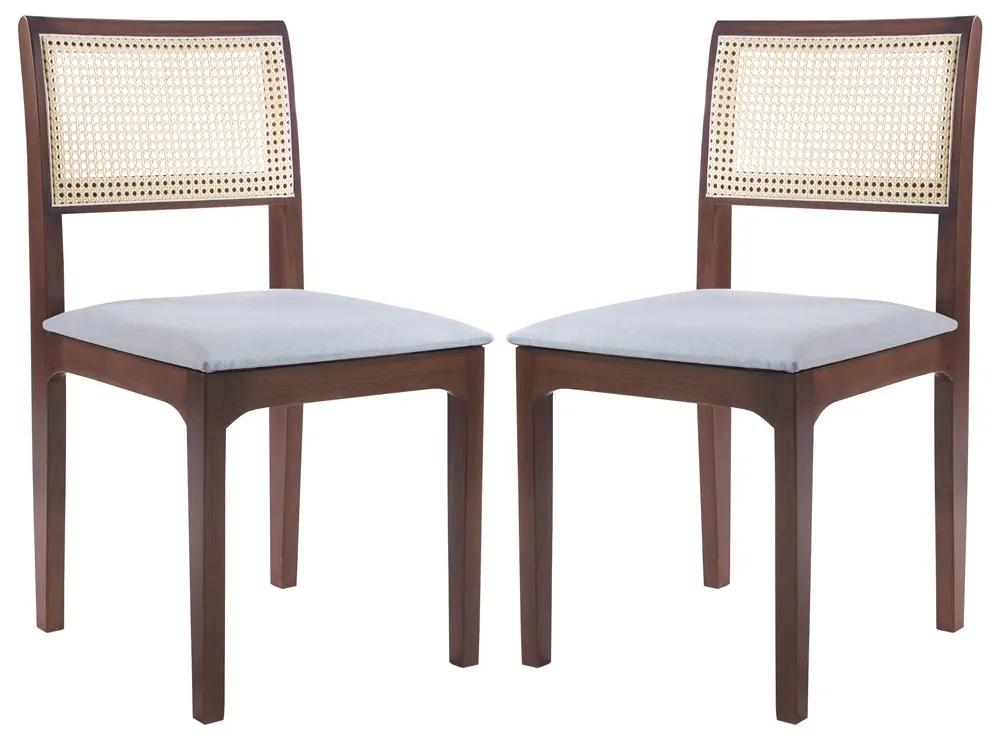 Kit 2 Cadeiras Decorativa Sala de Jantar Nivea Amêndoa G55 - Gran Belo