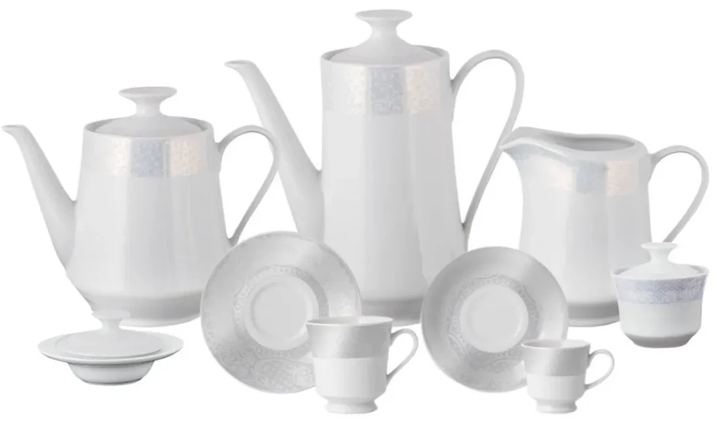 Serviço chá café 53 peças porcelana pomerode schmidt