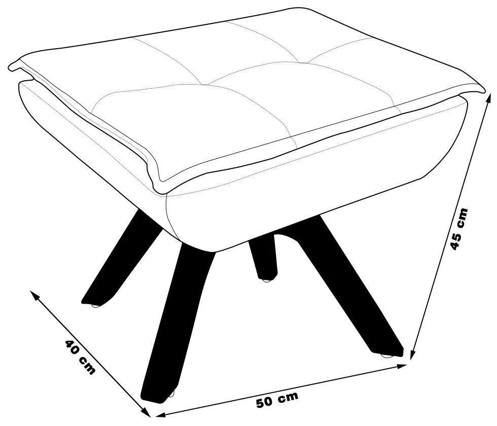 Puff Decorativo Base Giratória em Madeira Charger Suede Cinza G19 - Gran Belo