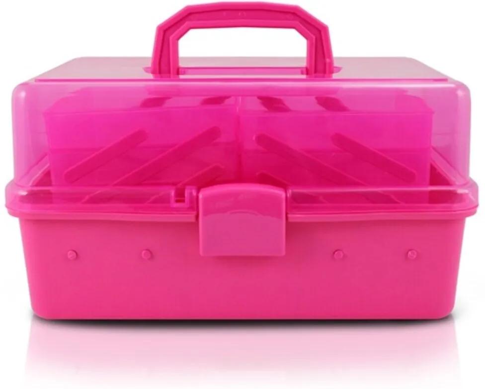 Jacki Design Caixa Organizadora Transparente Pink