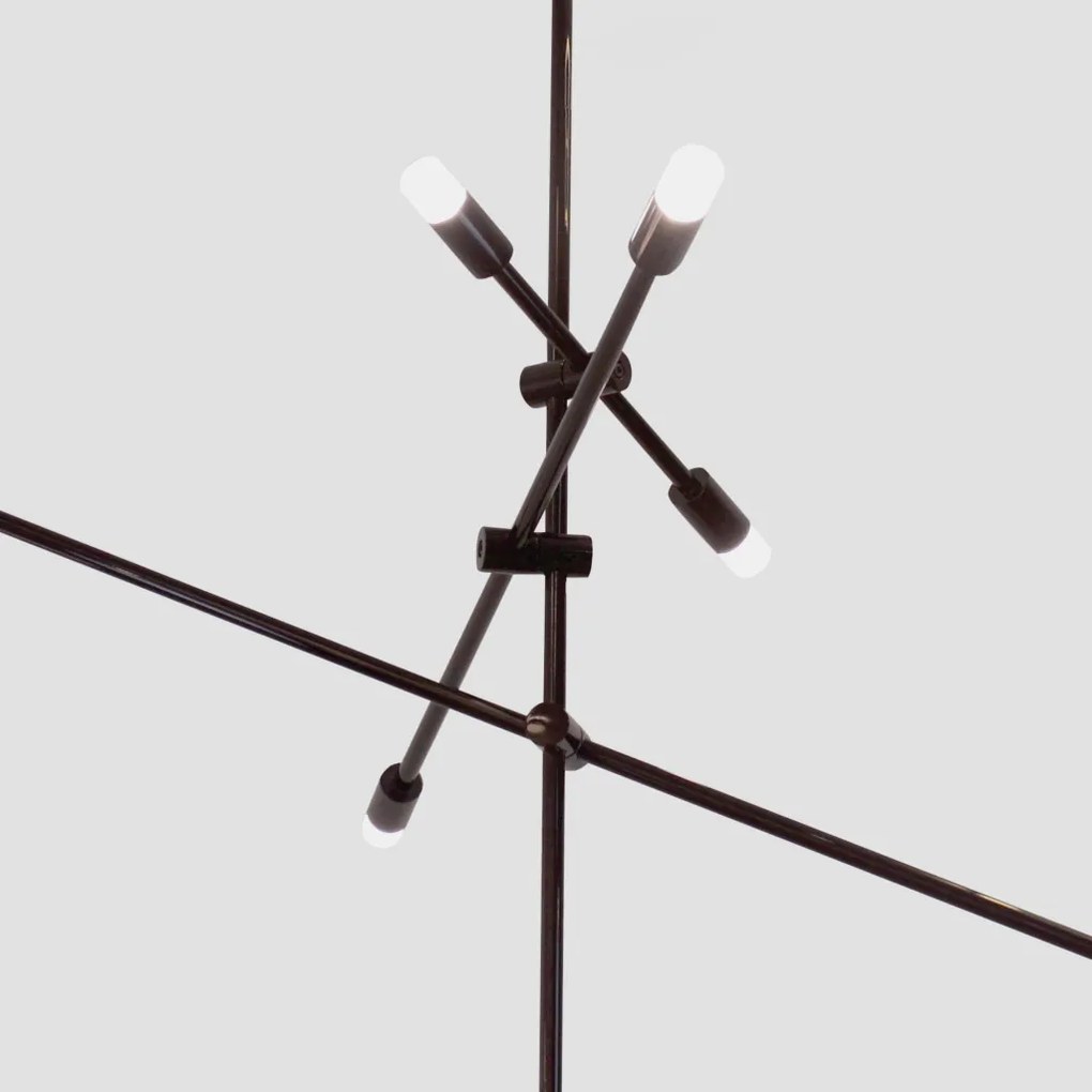 Pendente Cross Haste Rígida Led 30W - Usina 19740/6 (CB-M - Cobre Metálico, 3000k, 220v)