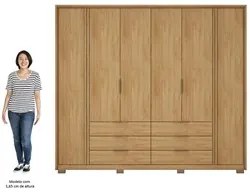 Guarda Roupa Casal 6 Portas Egidio C01 Buriti - Mpozenato