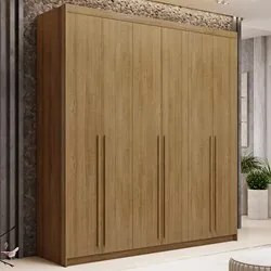 Guarda Roupa Casal 6 Portas 3 Gavetas 233cm Dubai Nature     - VLR MÓV