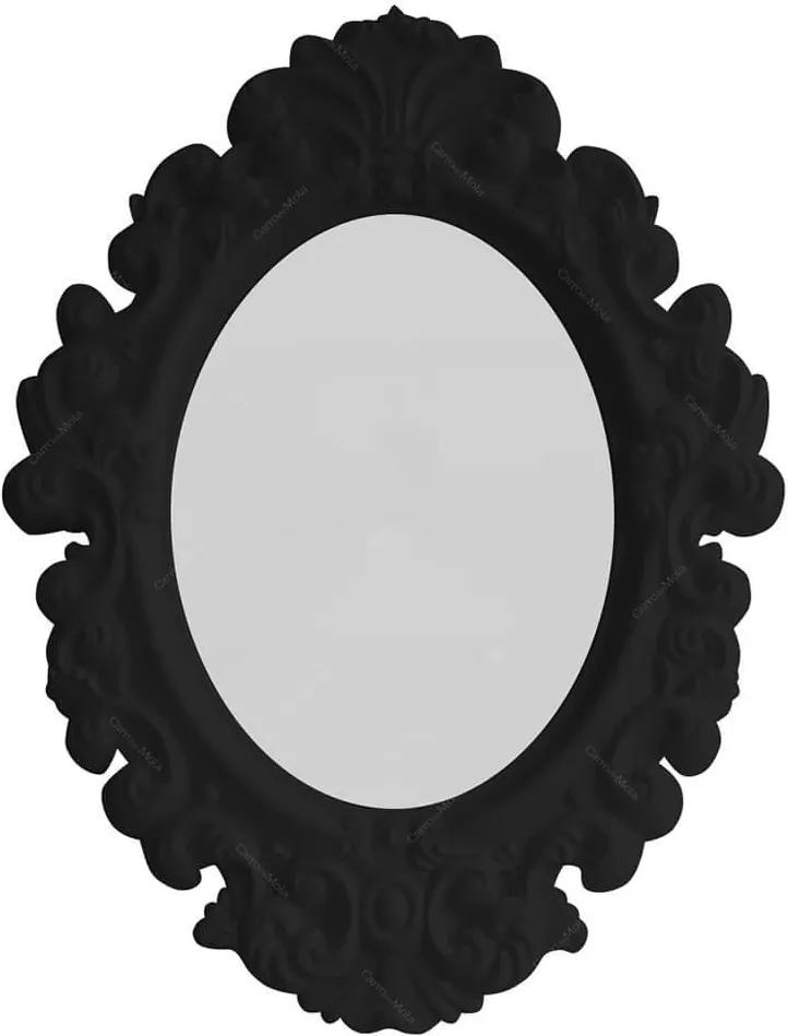 Espelho Oval Small Princess Preto - Urban - 41,4x30 cm