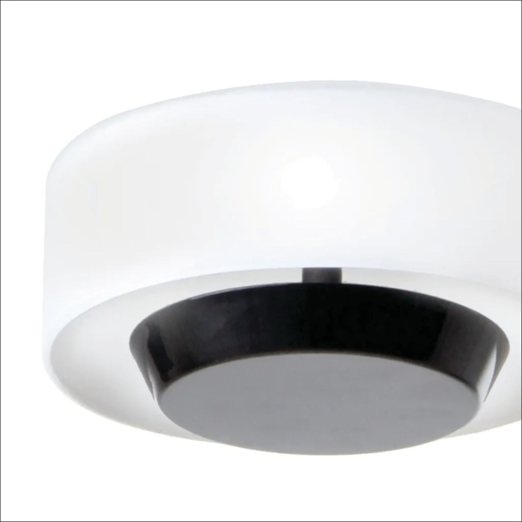 Arandela Bol Ø18X09Cm Rebatedor Em Vidro E Metal Alumínio 01Xled 9W 27... (CAFÉ, BRANCO (Fosco))