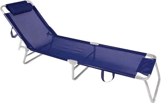 Cadeira Espreguiçadeira Alumínio Mor Azul Marinho