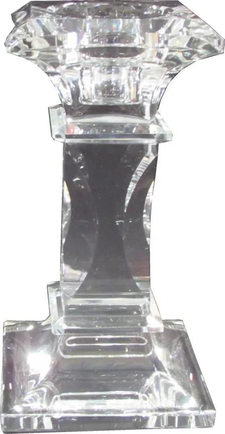 Castiçal Clássico em Cristal 13 cm x 7 cm