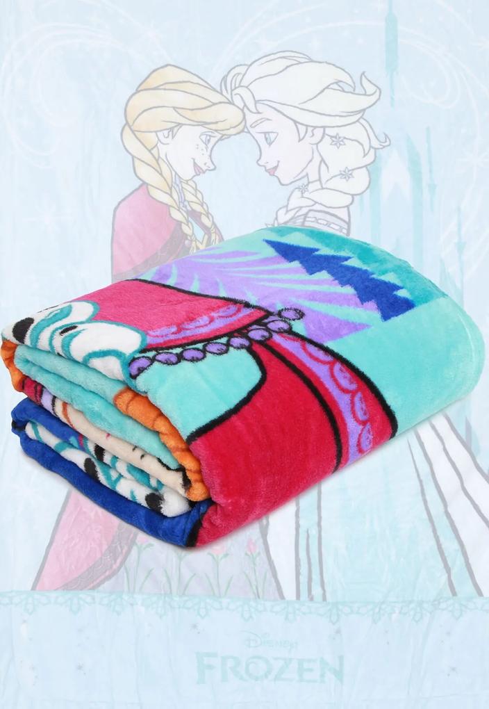 Cobertor Solteiro Lepper Frozen Azul 1,50 x 2,20