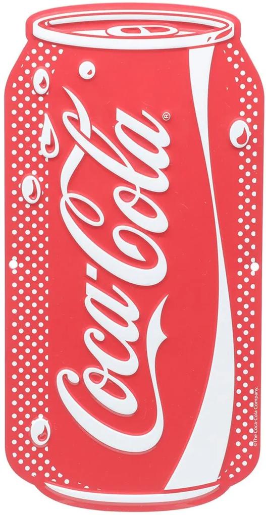 Placa Alumínio Recorte Coca-Cola Can Logo Vermelho 12X25X0.06Cm Urban