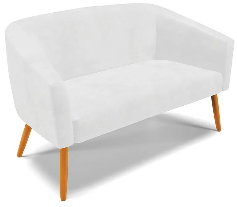 Namoradeira e 2 Poltronas Giratória MA30 Stella Sintético PU Branco D03 - D'Rossi