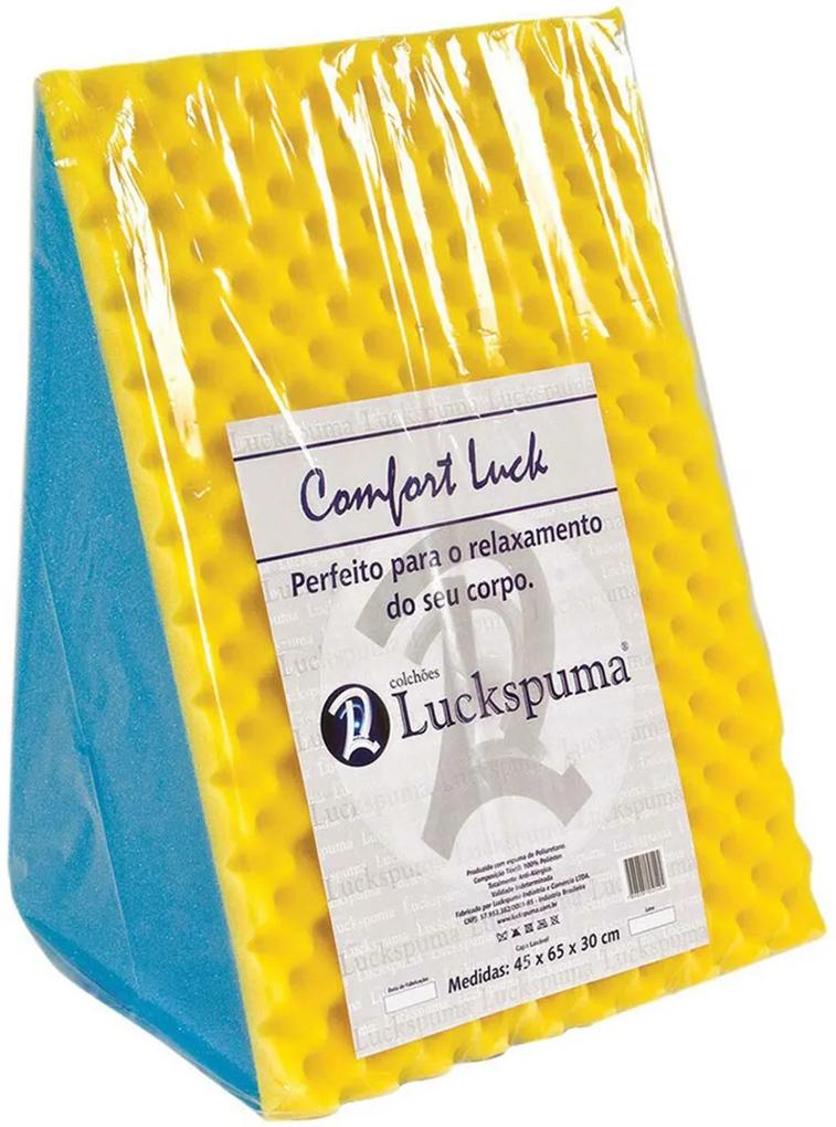 Encosto Confort Plus 45x30x65 Azul/Amarelo Luckspuma