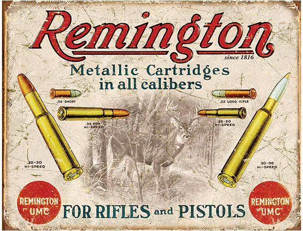 Placa Remington Rifles and Pistols