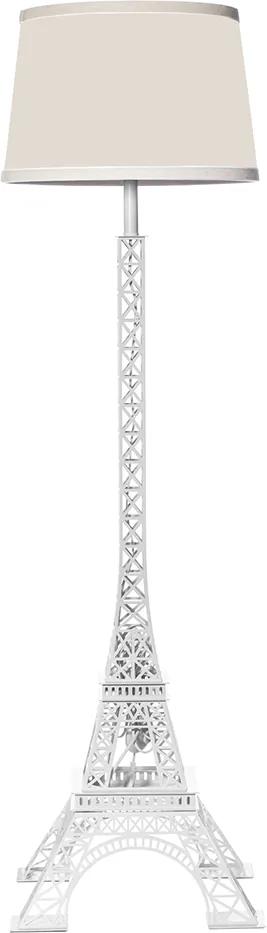 Abajur de Chão Moderno Torre Eiffel Branco 156 cm X 45 cm