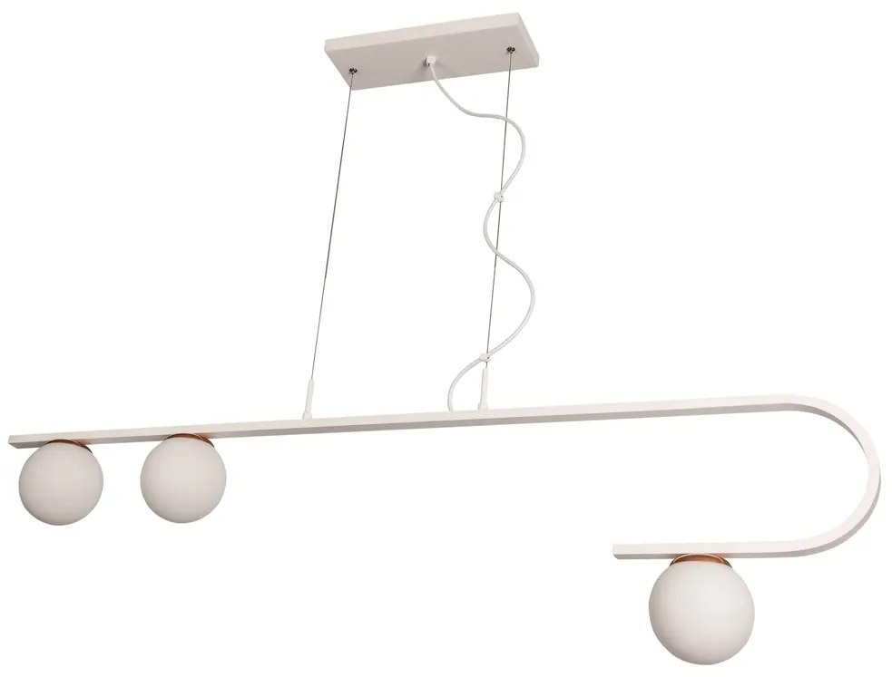 Pendente Dama 120X30Cm 3Xg9 / Cabos Kevlar Cristal / Metal E Globo Ø12... (PT - Preto Texturizado, CLEAR)