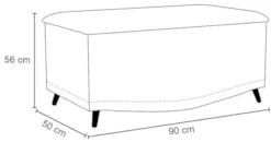 Calçadeira Baú Solteiro 90cm com Tachas Imperial J02 Veludo Bordô - Mp