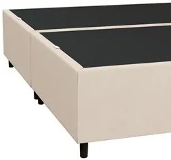 Base Cama Box Casal Queen 158cm Bipartido Hit I02 Suede Bege - Mpozena