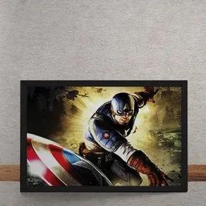 Quadro Decorativo Capitao America Marvel 25x35